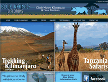 Tablet Screenshot of bluerhinoexpeditions.com